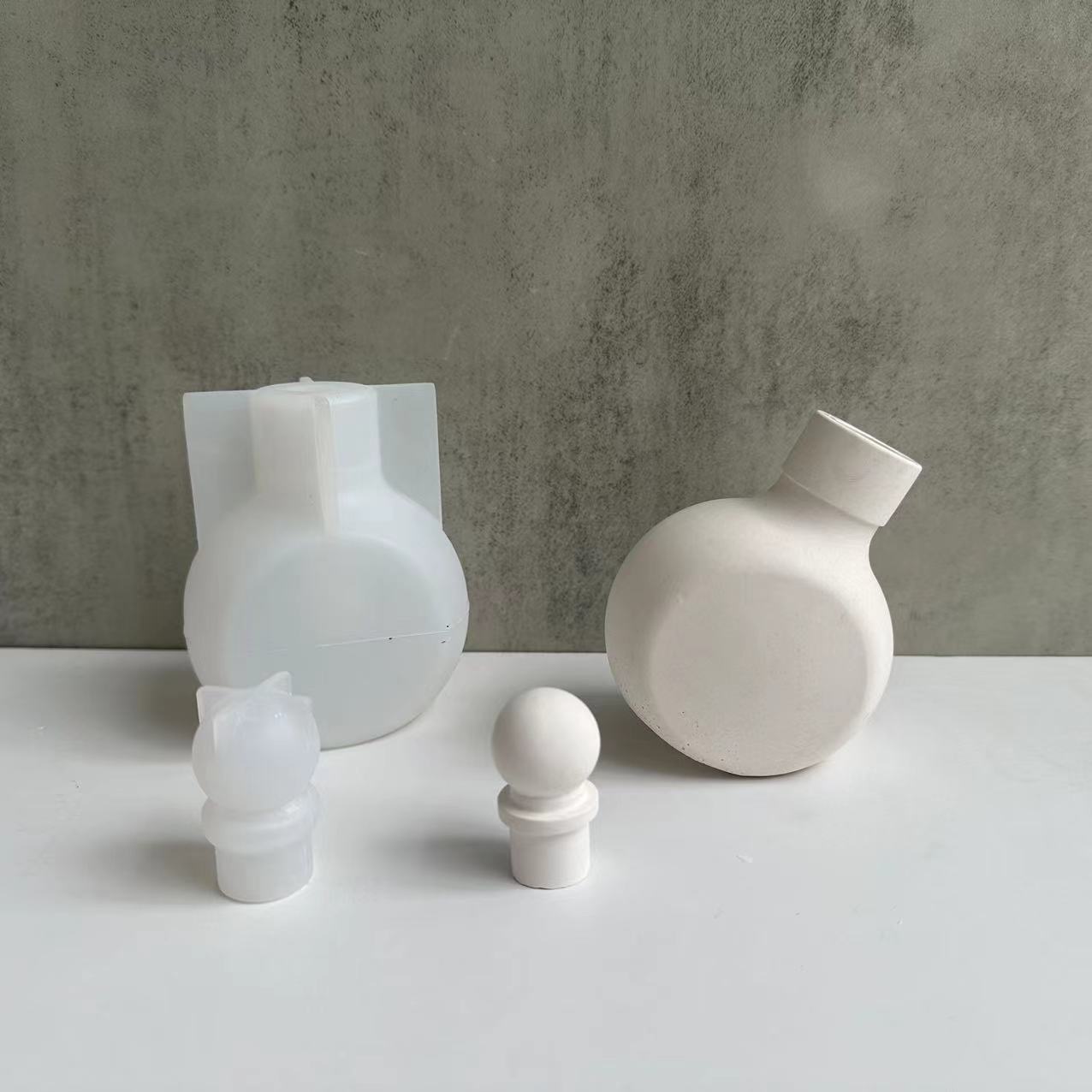 Candle Making And Perfume - Silikonform für Parfümflasche, Vase, Epoxidharz, Gips,