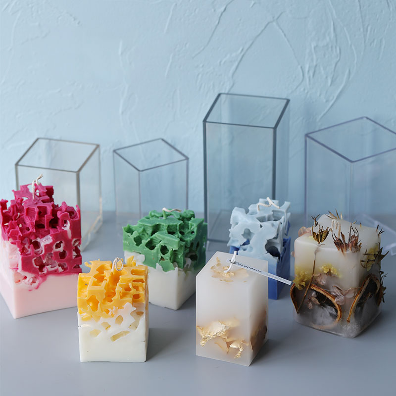 Candle Making Kits - 3D Quadrat Rechteck Spalte Kerze Form