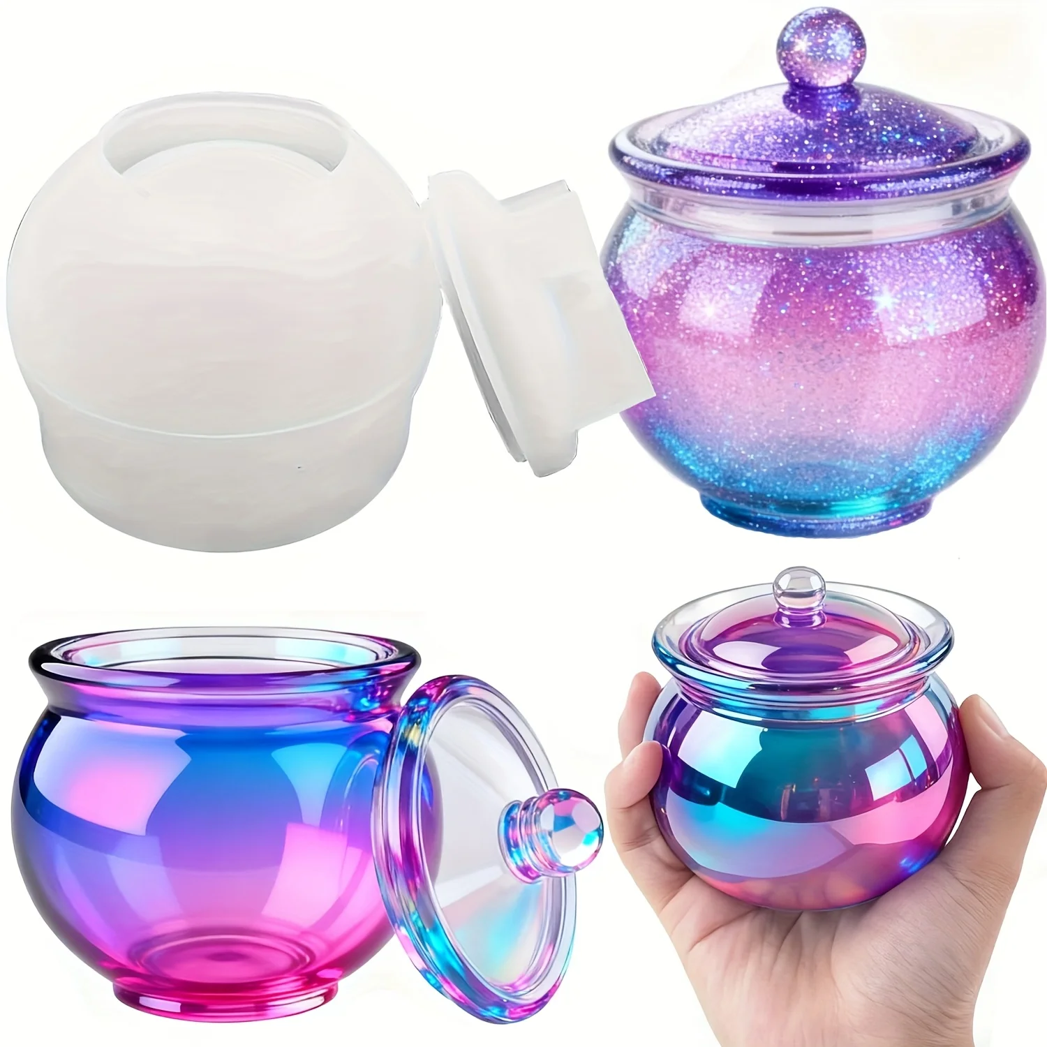 1 Satz runder Harzdosenformen  – Candle Making Jug Bewertung und Preis